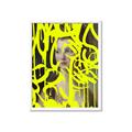 Picture of Neon Yellow Graffiti _GroupedProduct_Rectangle_Portrait_Framed_Matted_