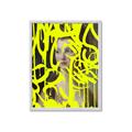 Picture of Neon Yellow Graffiti _GroupedProduct_Rectangle_Portrait_Framed_Matted_