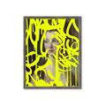 Picture of Neon Yellow Graffiti _GroupedProduct_Rectangle_Portrait_Framed_Matted_