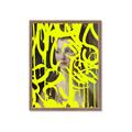 Picture of Neon Yellow Graffiti _GroupedProduct_Rectangle_Portrait_Framed_Matted_
