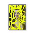 Picture of Neon Yellow Graffiti _GroupedProduct_Rectangle_Portrait_Framed_Matted_