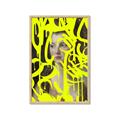 Picture of Neon Yellow Graffiti _GroupedProduct_Rectangle_Portrait_Framed_Matted_