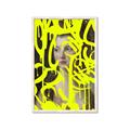Picture of Neon Yellow Graffiti _GroupedProduct_Rectangle_Portrait_Framed_Matted_
