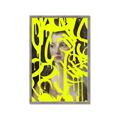 Picture of Neon Yellow Graffiti _GroupedProduct_Rectangle_Portrait_Framed_Matted_