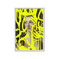 Picture of Neon Yellow Graffiti _GroupedProduct_Rectangle_Portrait_Framed_Matted_