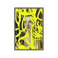 Picture of Neon Yellow Graffiti _GroupedProduct_Rectangle_Portrait_Framed_Matted_