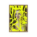 Picture of Neon Yellow Graffiti _GroupedProduct_Rectangle_Portrait_Framed_Matted_