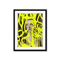Picture of Neon Yellow Graffiti _GroupedProduct_Rectangle_Portrait_Framed_Matted_