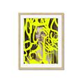 Picture of Neon Yellow Graffiti _GroupedProduct_Rectangle_Portrait_Framed_Matted_