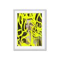 Picture of Neon Yellow Graffiti _GroupedProduct_Rectangle_Portrait_Framed_Matted_