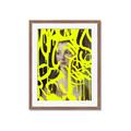 Picture of Neon Yellow Graffiti _GroupedProduct_Rectangle_Portrait_Framed_Matted_