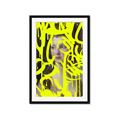 Picture of Neon Yellow Graffiti _GroupedProduct_Rectangle_Portrait_Framed_Matted_