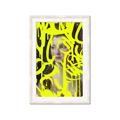Picture of Neon Yellow Graffiti _GroupedProduct_Rectangle_Portrait_Framed_Matted_