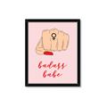 Picture of Badass Babe _GroupedProduct_Rectangle_Portrait_Framed_Matted_