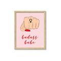 Picture of Badass Babe _GroupedProduct_Rectangle_Portrait_Framed_Matted_