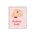 Picture of Badass Babe _GroupedProduct_Rectangle_Portrait_Framed_Matted_