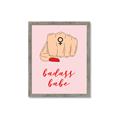 Picture of Badass Babe _GroupedProduct_Rectangle_Portrait_Framed_Matted_