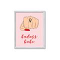 Picture of Badass Babe _GroupedProduct_Rectangle_Portrait_Framed_Matted_