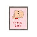 Picture of Badass Babe _GroupedProduct_Rectangle_Portrait_Framed_Matted_