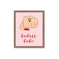 Picture of Badass Babe _GroupedProduct_Rectangle_Portrait_Framed_Matted_