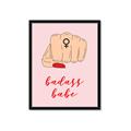 Picture of Badass Babe _GroupedProduct_Rectangle_Portrait_Framed_Matted_