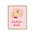 Picture of Badass Babe _GroupedProduct_Rectangle_Portrait_Framed_Matted_