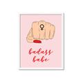 Picture of Badass Babe _GroupedProduct_Rectangle_Portrait_Framed_Matted_
