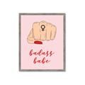 Picture of Badass Babe _GroupedProduct_Rectangle_Portrait_Framed_Matted_