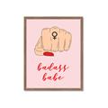 Picture of Badass Babe _GroupedProduct_Rectangle_Portrait_Framed_Matted_