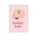Picture of Badass Babe _GroupedProduct_Rectangle_Portrait_Framed_Matted_