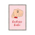 Picture of Badass Babe _GroupedProduct_Rectangle_Portrait_Framed_Matted_