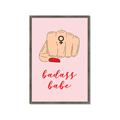 Picture of Badass Babe _GroupedProduct_Rectangle_Portrait_Framed_Matted_