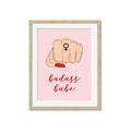 Picture of Badass Babe _GroupedProduct_Rectangle_Portrait_Framed_Matted_