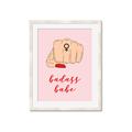 Picture of Badass Babe _GroupedProduct_Rectangle_Portrait_Framed_Matted_