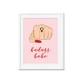 Picture of Badass Babe _GroupedProduct_Rectangle_Portrait_Framed_Matted_