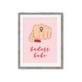 Picture of Badass Babe _GroupedProduct_Rectangle_Portrait_Framed_Matted_