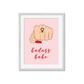 Picture of Badass Babe _GroupedProduct_Rectangle_Portrait_Framed_Matted_