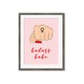 Picture of Badass Babe _GroupedProduct_Rectangle_Portrait_Framed_Matted_