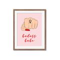 Picture of Badass Babe _GroupedProduct_Rectangle_Portrait_Framed_Matted_