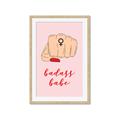 Picture of Badass Babe _GroupedProduct_Rectangle_Portrait_Framed_Matted_