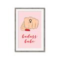 Picture of Badass Babe _GroupedProduct_Rectangle_Portrait_Framed_Matted_
