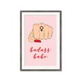 Picture of Badass Babe _GroupedProduct_Rectangle_Portrait_Framed_Matted_
