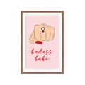 Picture of Badass Babe _GroupedProduct_Rectangle_Portrait_Framed_Matted_