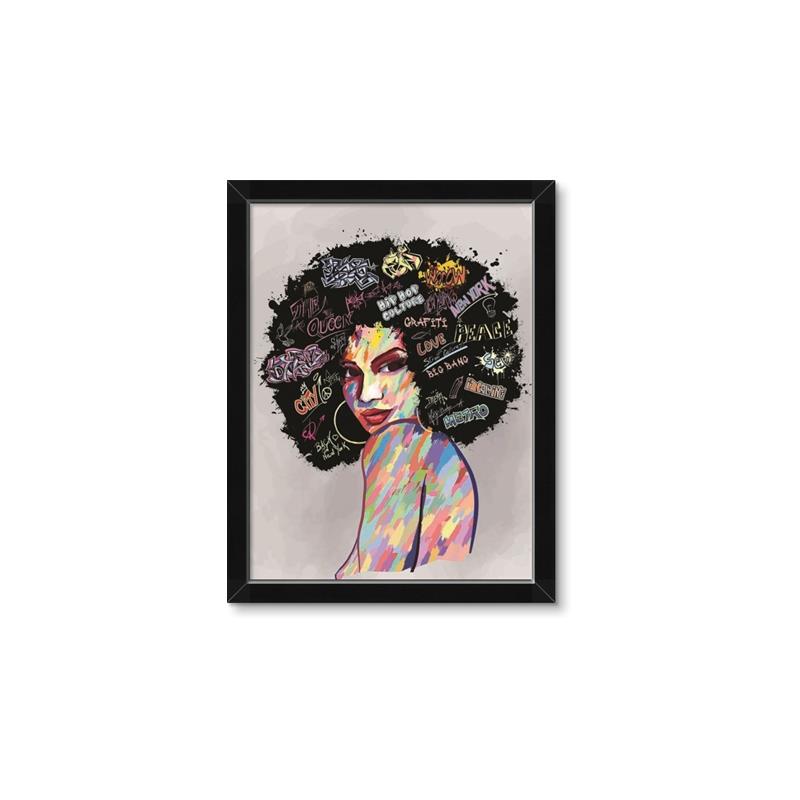 Picture of Graffiti Girl _GroupedProduct_Rectangle_Portrait_Framed_Matted_
