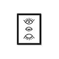Picture of Three Eyes _GroupedProduct_Rectangle_Portrait_Framed_Matted_