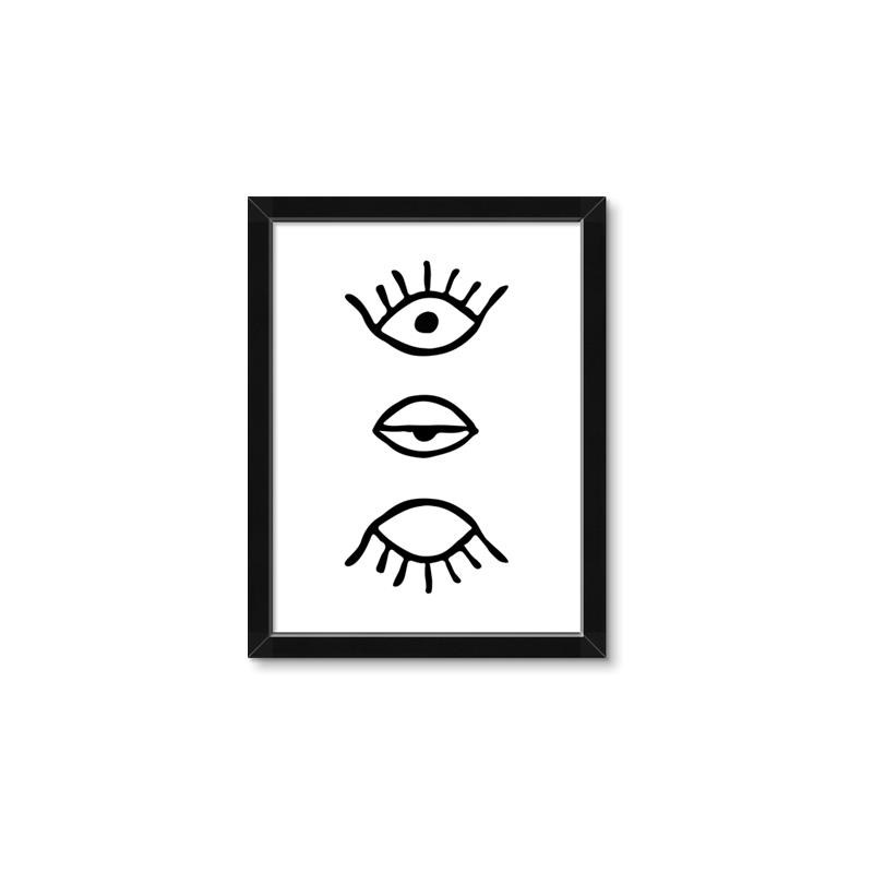 Picture of Three Eyes _GroupedProduct_Rectangle_Portrait_Framed_Matted_