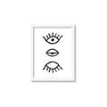 Picture of Three Eyes _GroupedProduct_Rectangle_Portrait_Framed_Matted_