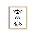 Picture of Three Eyes _GroupedProduct_Rectangle_Portrait_Framed_Matted_