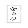 Picture of Three Eyes _GroupedProduct_Rectangle_Portrait_Framed_Matted_