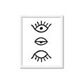 Picture of Three Eyes _GroupedProduct_Rectangle_Portrait_Framed_Matted_
